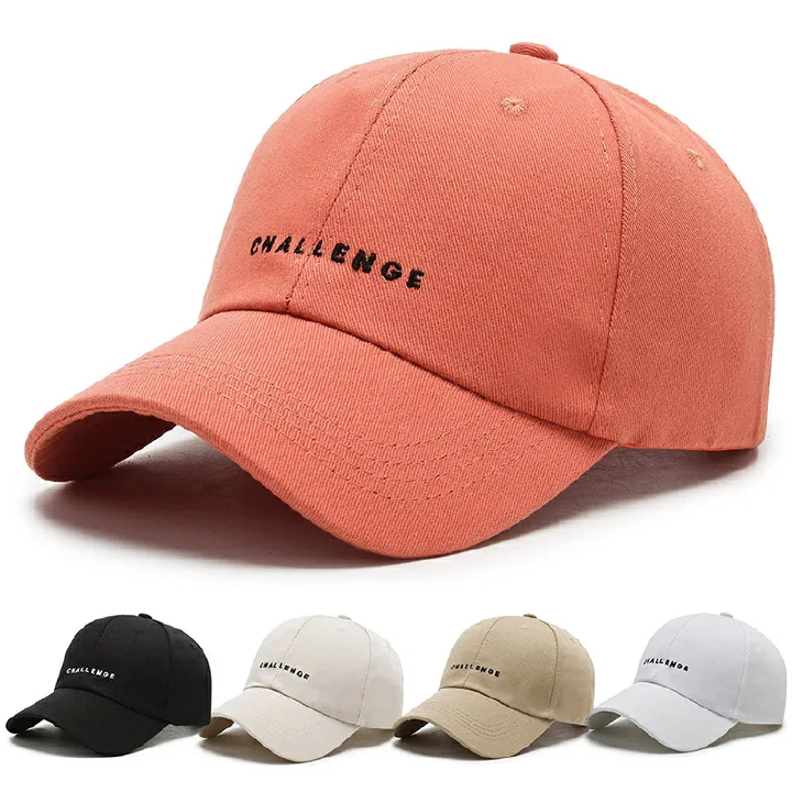 Summer Baseball Cap Women Men Letter CHALLENGE Trucker Hat Hip Hop Snapback Caps for Boys Girls Solid Visor Outdoor Sun Hat