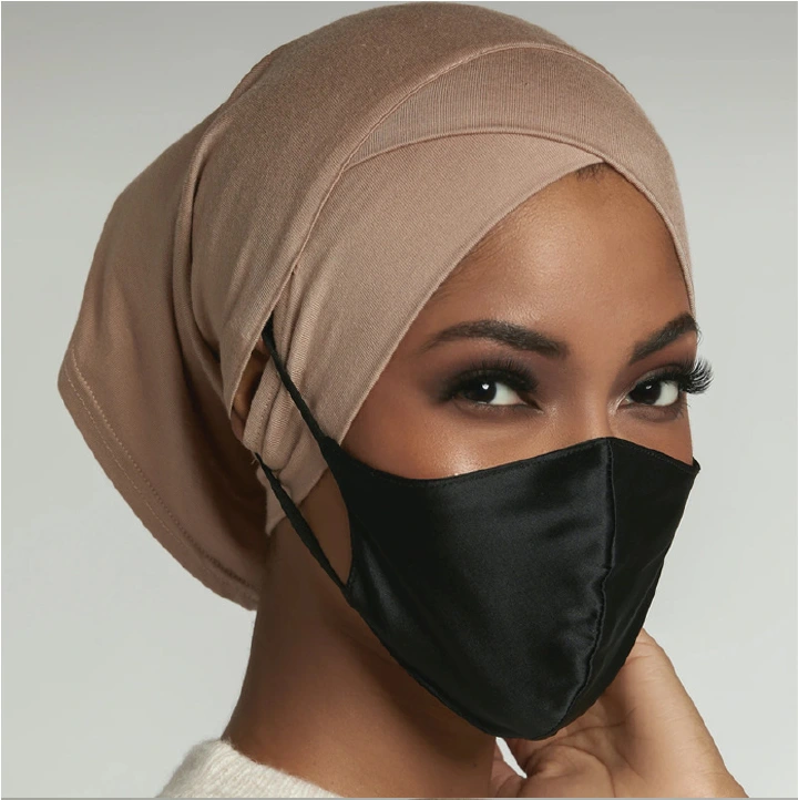Muslim Inner Hijab Cap for Women Forehead Cross Elastic Turban for Islamic Women Head Scarf Hijab Undercaps for Woman Headcover