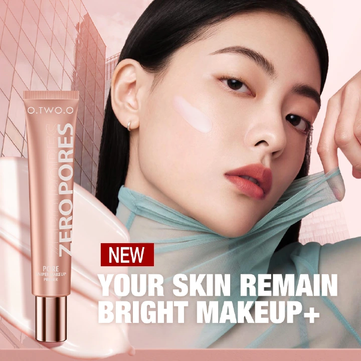 O.TWO.O Face Primer Makeup Base 20ml Invisible Pore Smooths Fine Lines Oil-Control Brighten Moisture Primer for Face Cosmetics