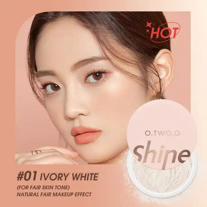 O.TWO.O Mineral Matte Loose Brighten Foundation Powder Makeup Cosmetics Oil control