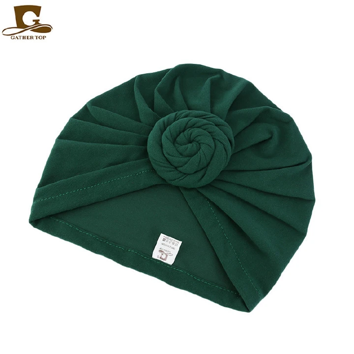 Wholesale New Parent-child Headscarf Cotton Turban Cap Leisure Twist Knot Indian Hat Turbans for Women