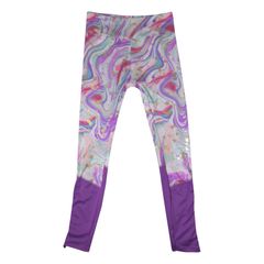 Mult Purple Toddler Baby Girls Unicorn Leggings Soft Full Length Trousers Long Pants Cute Children's Skinny Pants as picture XS