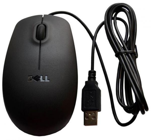 (NOT FOR SELL) DELL Optical Mouse Wired USB 3 Button Black normal