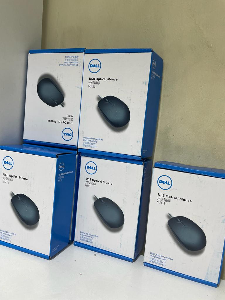 (NOT FOR SELL) DELL Optical Mouse Wired USB 3 Button Black normal