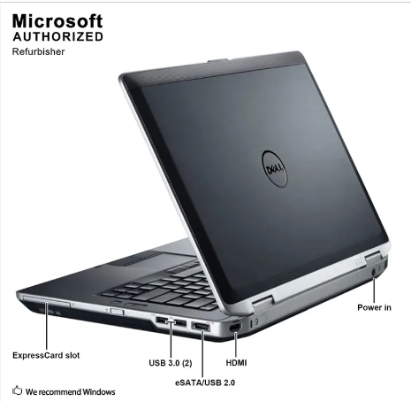 (CHRISTMAS OFFER + FREE MOUSE) Refurbished Dell Latitude E6430 INTEL CORE i5  4GB Ram  500GB HDD 14inch HD Screen Display Refurbished Laptop Notebook Computer