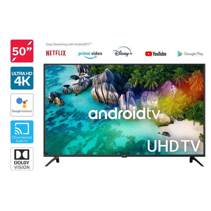 [OFFER] Vitron 50" Inch TV BLUETOOTH Frameless 4K UHD Smart Android TV,NETFLIX,YOUTUBE,PLAYSTORE,ANDROID 11, 1.5GBRAM,8GB ROM TELEVISIONS+ 14 MONTHS WARRANTY