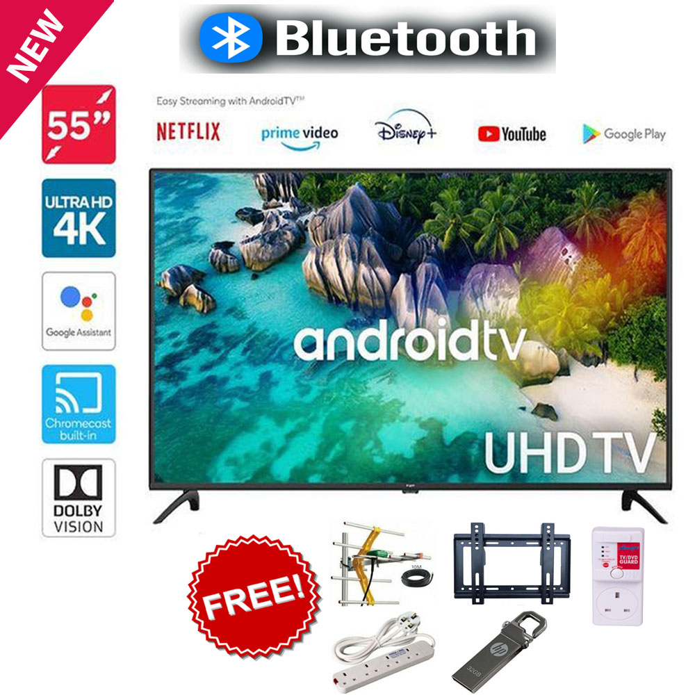 Vitron 55" Inch Smart-Android,Bluetooth TV,FRAMELESS,ULTRA HD,4K+GIFTS