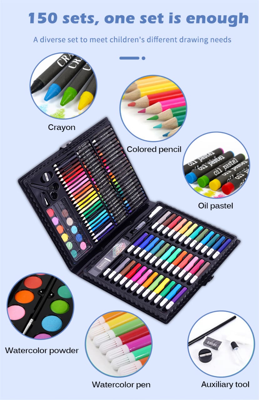 Art Supplies 150 Piece Drawing Art Kit for Kids Adults Art Set