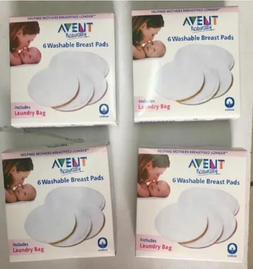 Avent Breast Pads, Washable - 6 pads