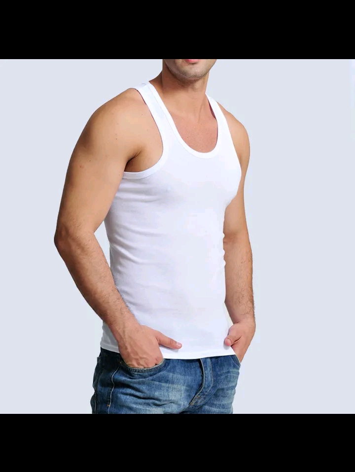 3PCS Fashion 100% Cotton Mens Fitted Vest (3Pcs)