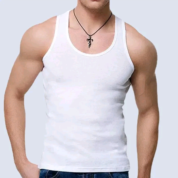 3PCS Fashion 100% Cotton Mens Fitted Vest (3Pcs)
