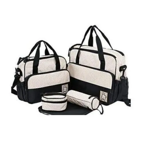 5-Piece Essential Diaper Bag Set – Multi-Functional Baby Travel Organizer with Insulated Bottle Case & Changing Pad for kids and mothers collections to satisfy your interior design desires