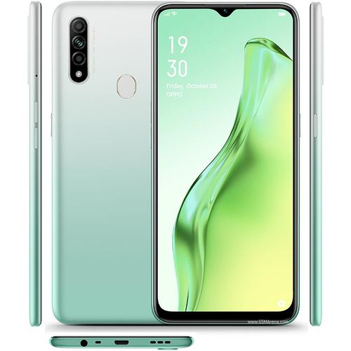 OPPO A31 Refurbished Smart Phone 4GB+64GB with fingerprint unlocked 6.5 inch 12MP 4230mAh Dual SIM Charge Port USB (I'm sorry that the black one is 4+64G)(