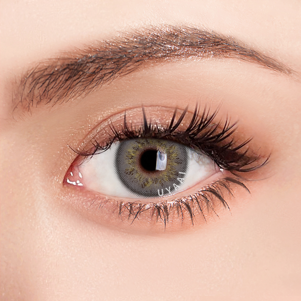 UYAAI 1 Pair Brown Natural Eye Color Lens Blue Color Contact Lenses for Eyes Lenses Purple Eye Contacts
