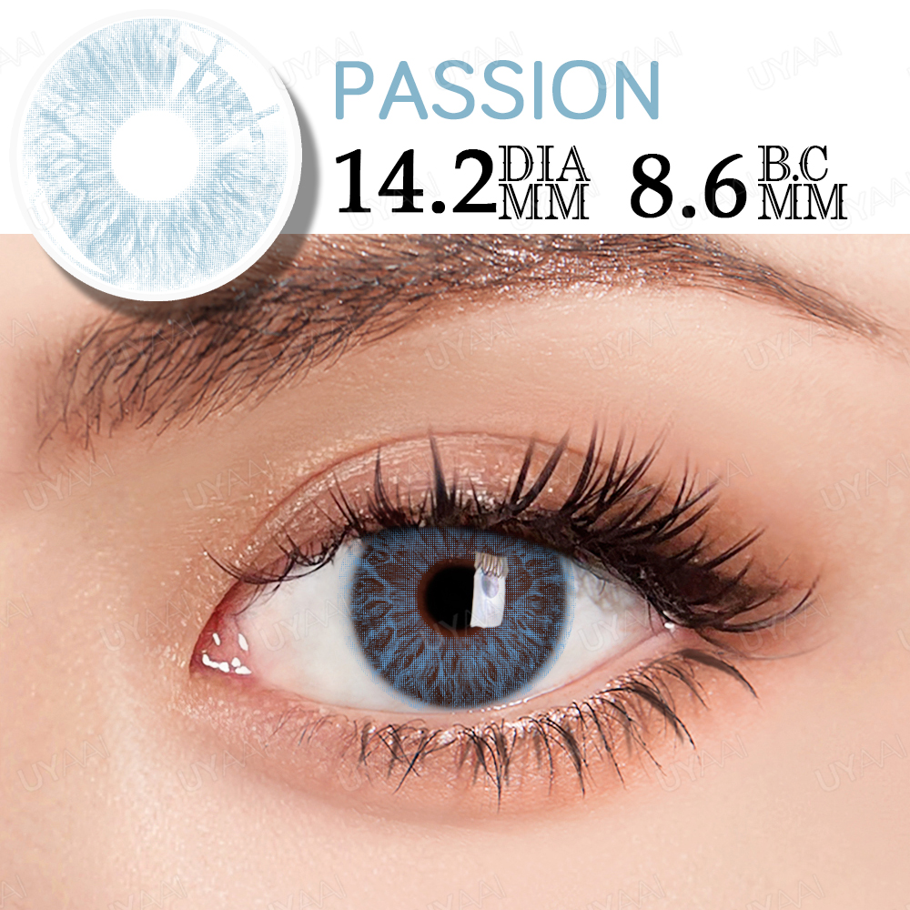 1 Pair Colored Contact Lenses for Eyes Blue Lenses Green Eye Lenses Gray Lenses Natural Lenses Fashion Lens