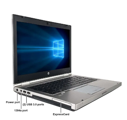 (TECH WEEK OFFERS)   REFURBISHED HP ELITEBOOK 8460P CORE I5 4GB RAM 500GB HDD ,14" INCH(FREE MOUSE)  SILVER 6 MONTHS WARRANTY ,INSTALLED WINDOWS 10 PRO AND OFFICE 2021