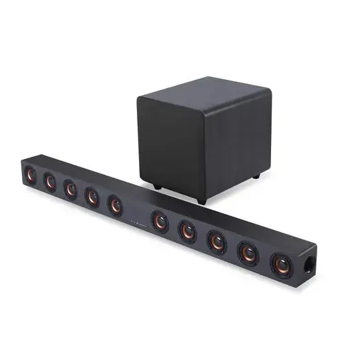 Sound bar with sub woofer. Subwoofer with powerful bass Home Theater Best Surround Soundbar With Sub Reviews JVC Bar