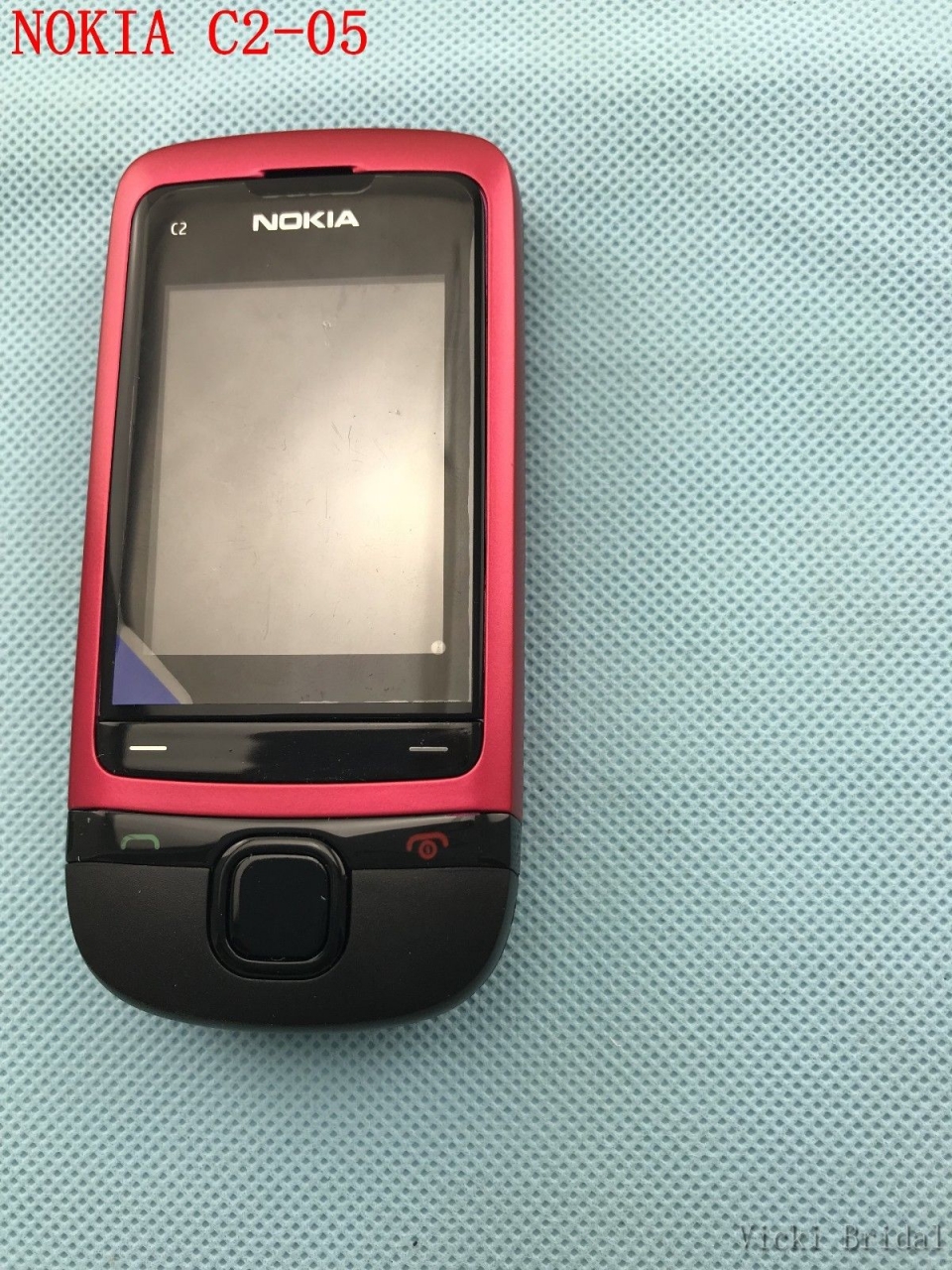 Refurbished phone Original Unlocked Nokia C2-05 slide cell phone Bluetooth phone black 4