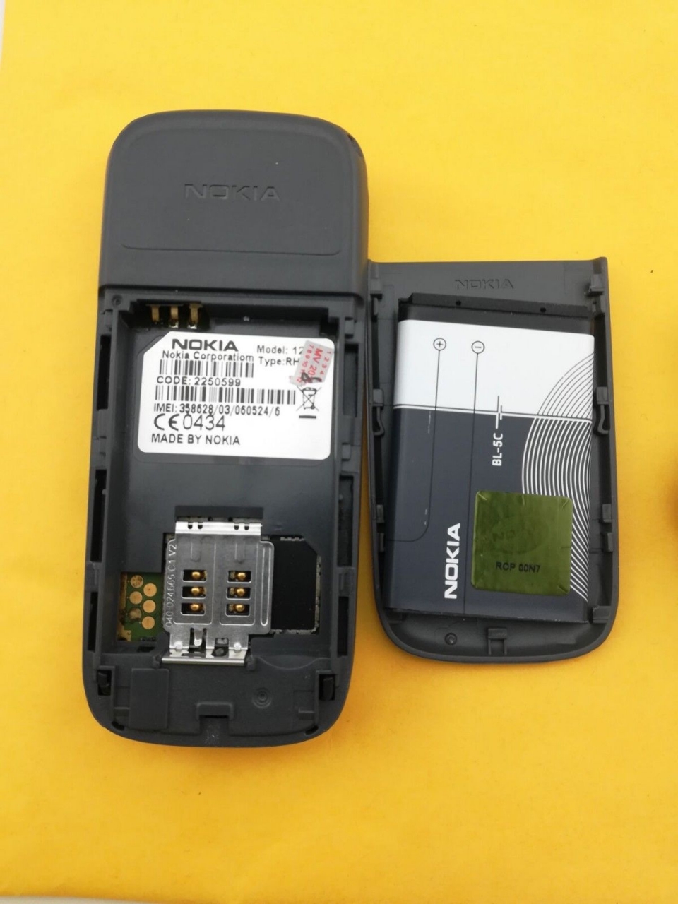 Refurbished phone Original Cellular Nokia 1208 Cheap phones GSM unlocked phone red 12
