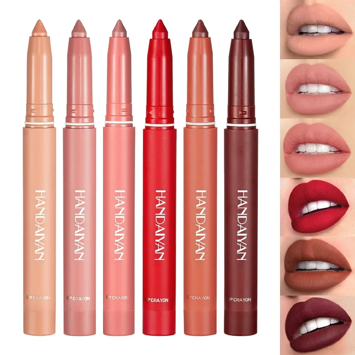 Matte LipLiner&Lipstick Set, Long Lasting Lip Liner Pencil with Sharppens, Smooth and Soft Lipliner Pen, Non-Dry, Easy to Use, Cruelty free
