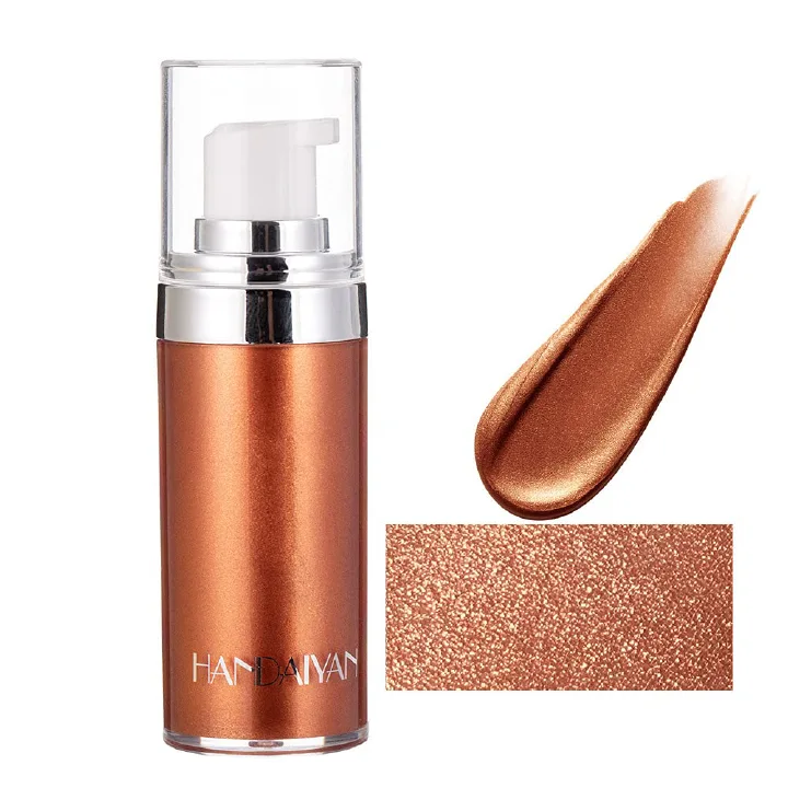Face Body Luminizer, Liquid Highlighter Makeup, Face Body Shimmer Glow Illuminator, Bronzer Smooth Shine Shimmer Body Oil, Glitter Body Spray, Waterproof Moisturizing Body Highlighter