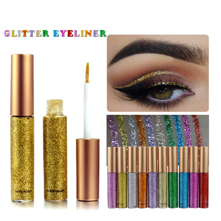 Liquid Glitter Eyeliner Sets Eyeliner Glitter Liquid Liners for Women Liquid Sparkly Glitter Eyeliner delineador con glitter de colores