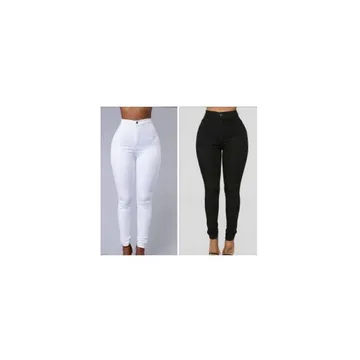 High Waist Body Shaper Jeans Casual Pant Trousers 