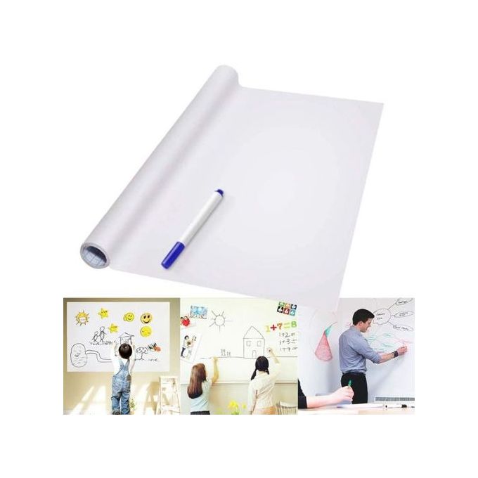 Whiteboard Wall Sticker, Erasable Decal, Self-adhesive Peel and Stick Whiteboard