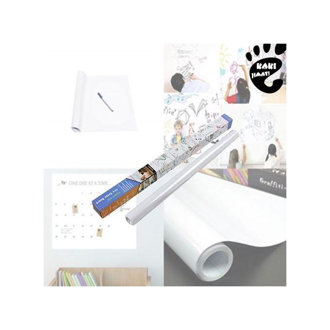 Whiteboard Wall Sticker, Erasable Decal, Self-adhesive Peel and Stick Whiteboard