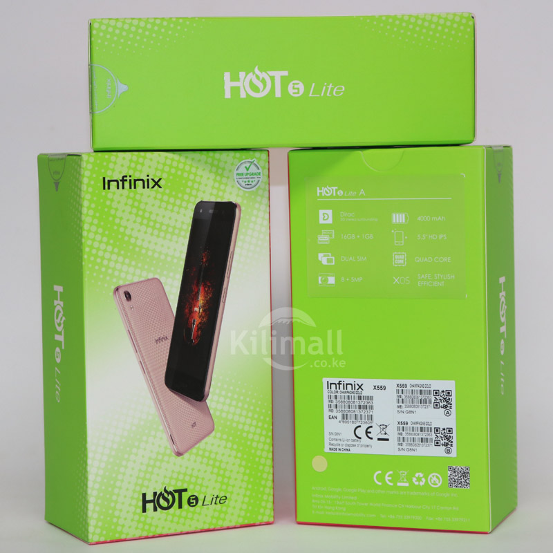 INFINIX HOT 5 Lite X559, 5.5 In 16+1GB, 8+5MP, Dual Speaker 3D Stereo Surrounding 4000mAH SmartPhone