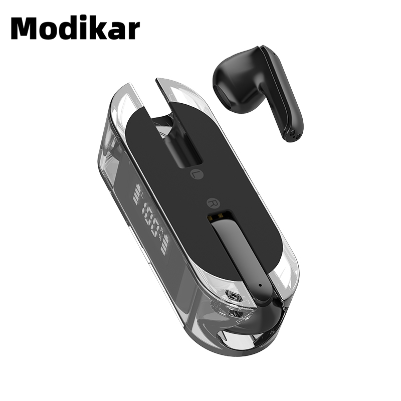 Modikar TM50 Sports Bluetooth V5.3 Wireless Earphones with Mic IPX5 Waterproof Ear Hooks Bluetooth Earphones HiFi Stereo Music Earbuds BlackBlack