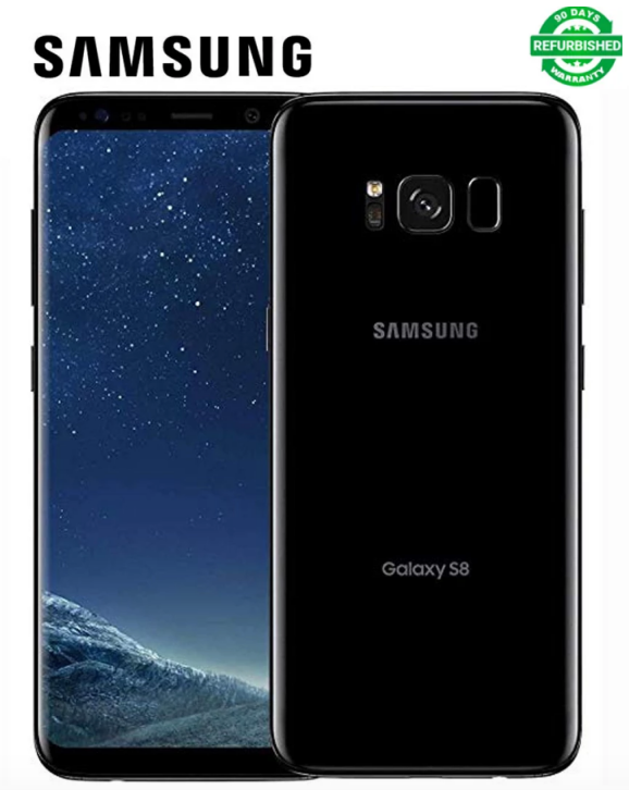 Refurbished Samsung Galaxy S8 5.8-Inch  4GB RAM + 64GB ROM Storage  3000 mAh  Battery 12 MP Camera Phone Android single SIM Smartphones