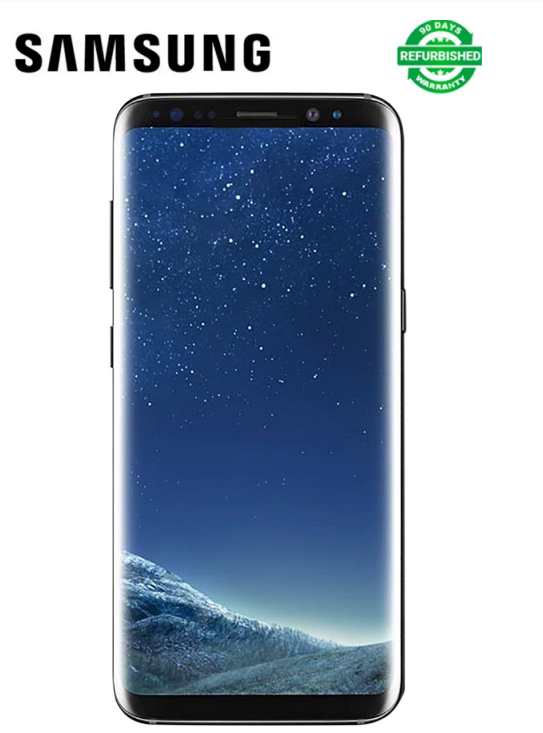 Refurbished Samsung Galaxy S8 5.8-Inch  4GB RAM + 64GB ROM Storage  3000 mAh  Battery 12 MP Camera Phone Android single SIM Smartphones