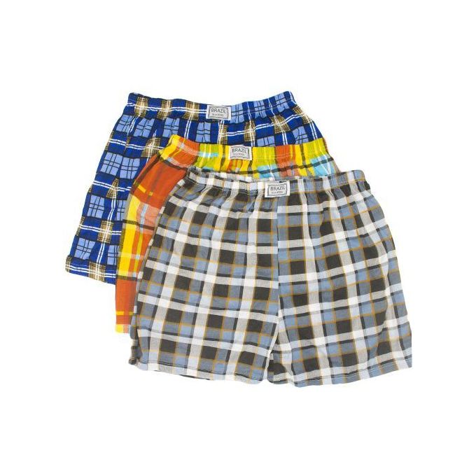 6Pcs Soft Cotton Checked Men's Boxers Comfy Fit Men Underwear Boxer