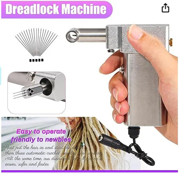 Stainless Steel Handheld Dreadlocks Maker Machine Crochet & Instant Loc Machine