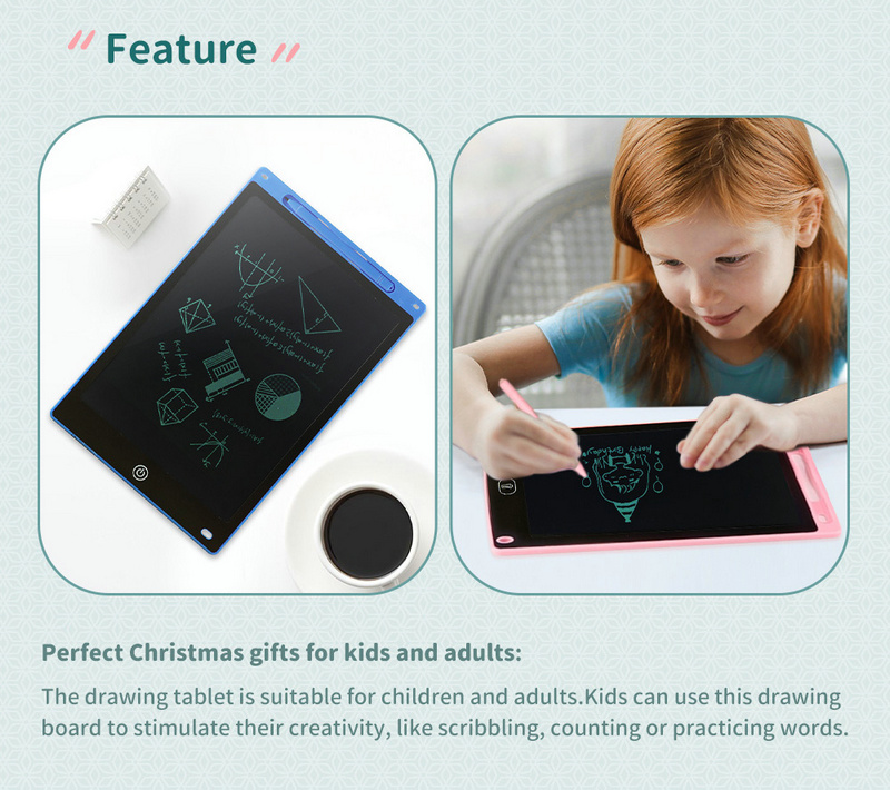 LCD Writing Tablet, 8.5 Inch Graphic Electronic Writing Drawing Colorful Screen Doodle Board For kids