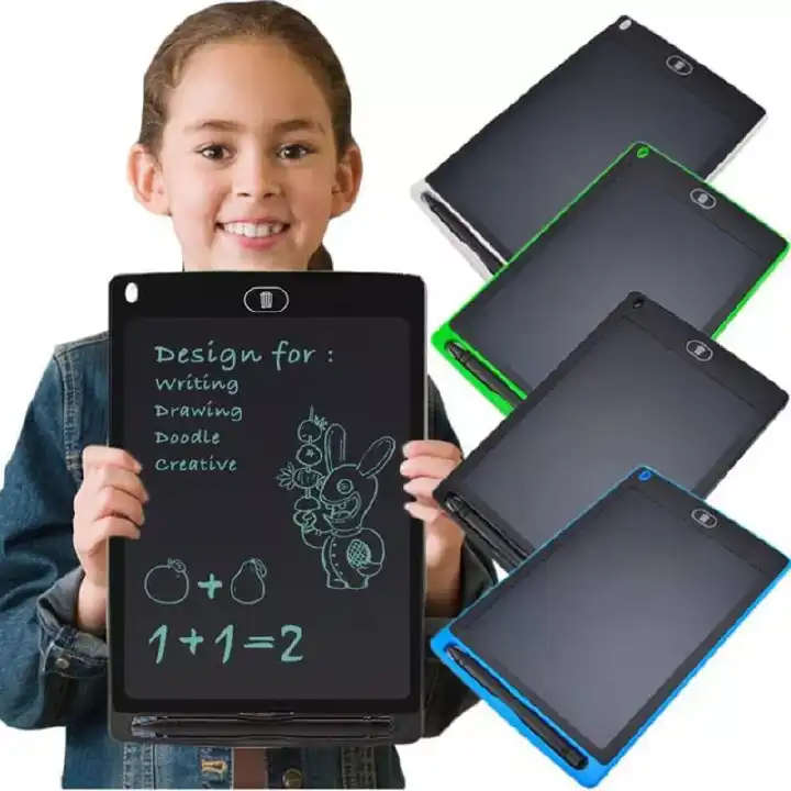 Generic Kids Smart Writing Drawing Board 8.5INCHES With one stylus you can draw or write any idea on the LCD writing tablet. Smooth strokes and clear writing make it easier for children to use