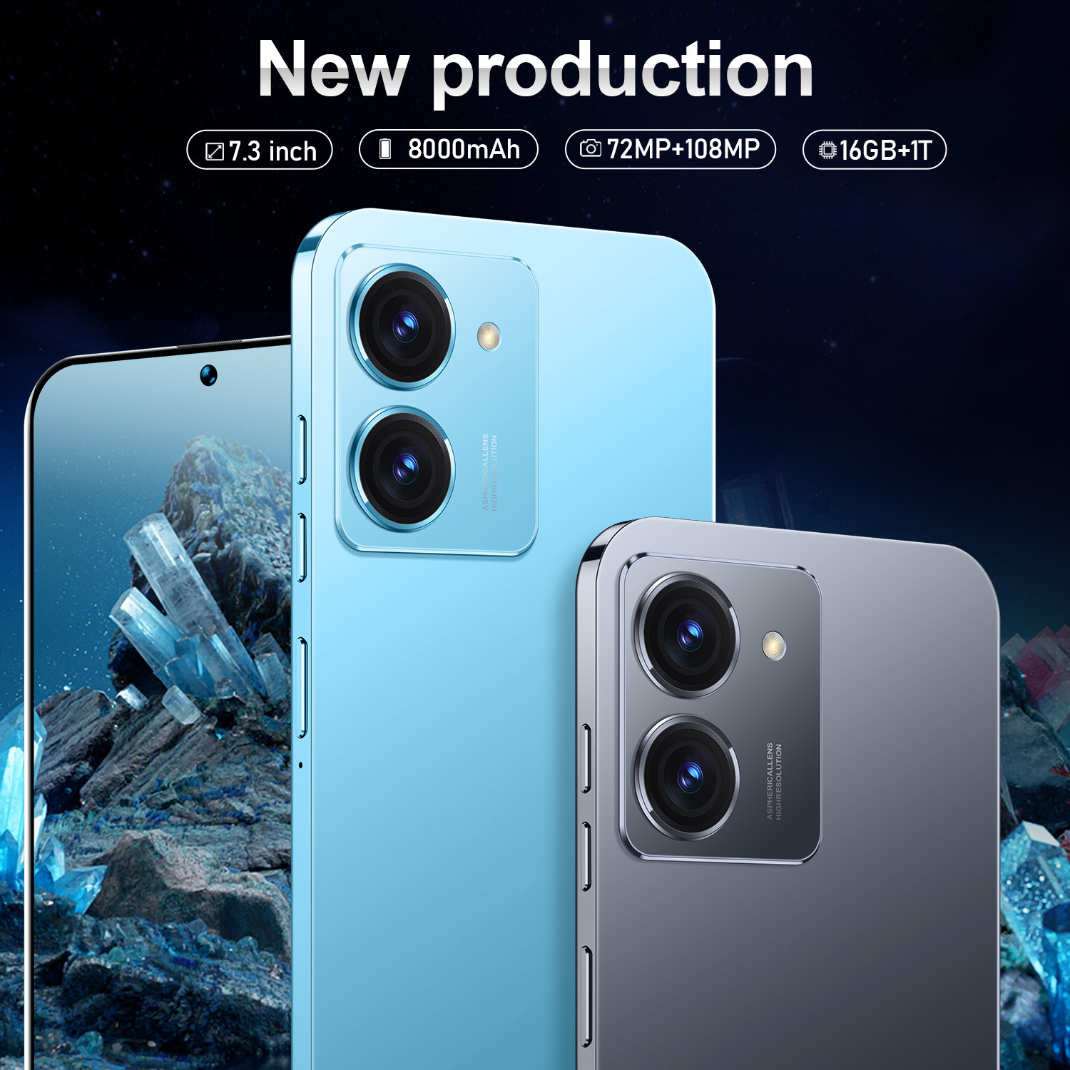 Large Screen Y36 Android Phone 3+64G Android 13 Smartphone Factory Wholesale