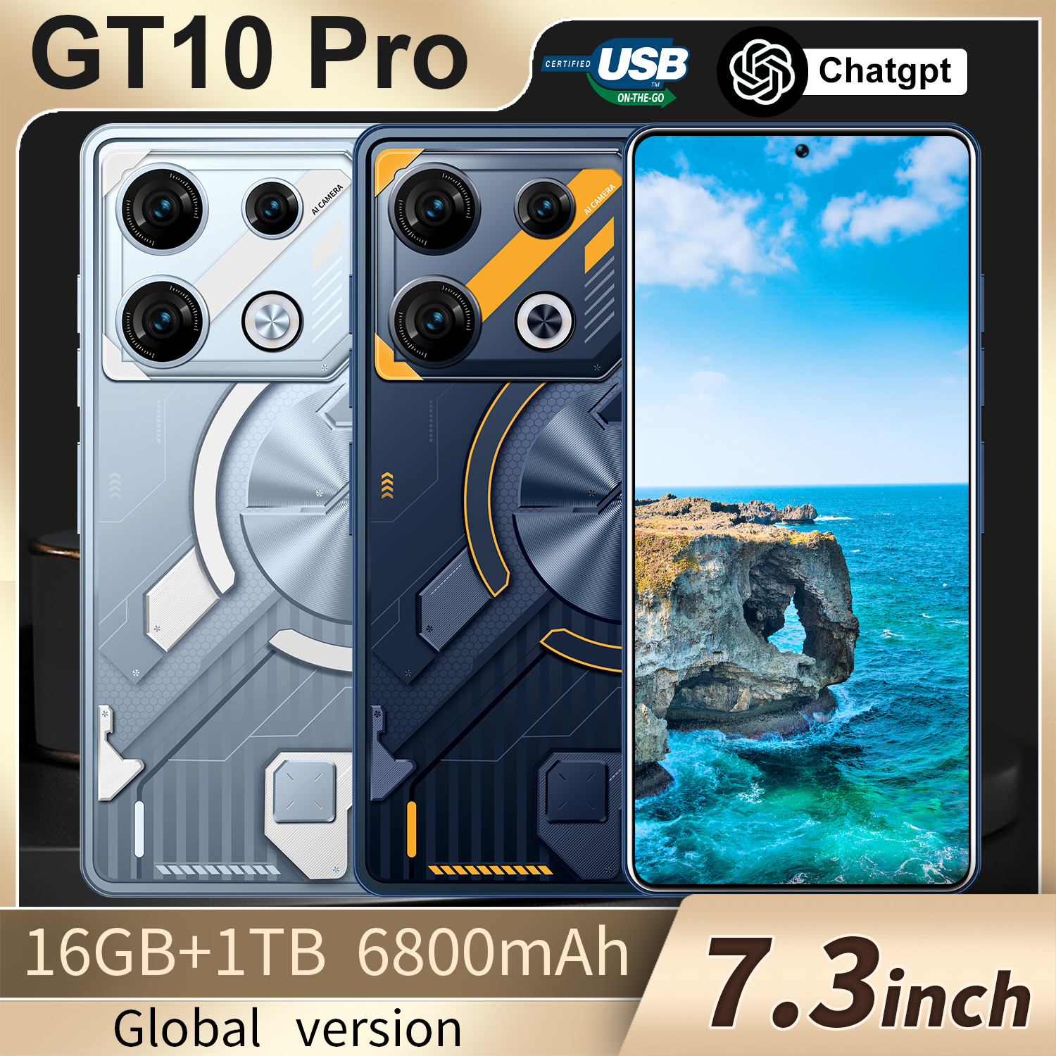 Hot selling mobile phone GT10PRO all-in-one 3+32GB Android smartphone manufacturer wholesale dropshipping