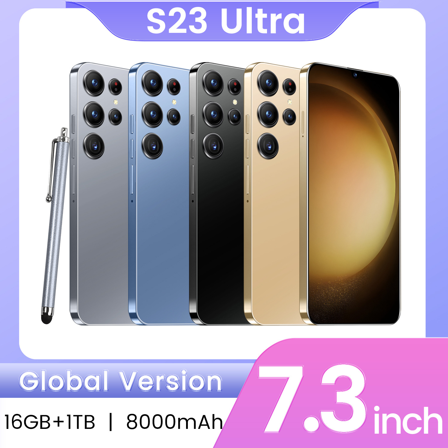 New 6.26-Inch S23 Ultra Smartphone 1+16G Android All-In-One Mobilephone