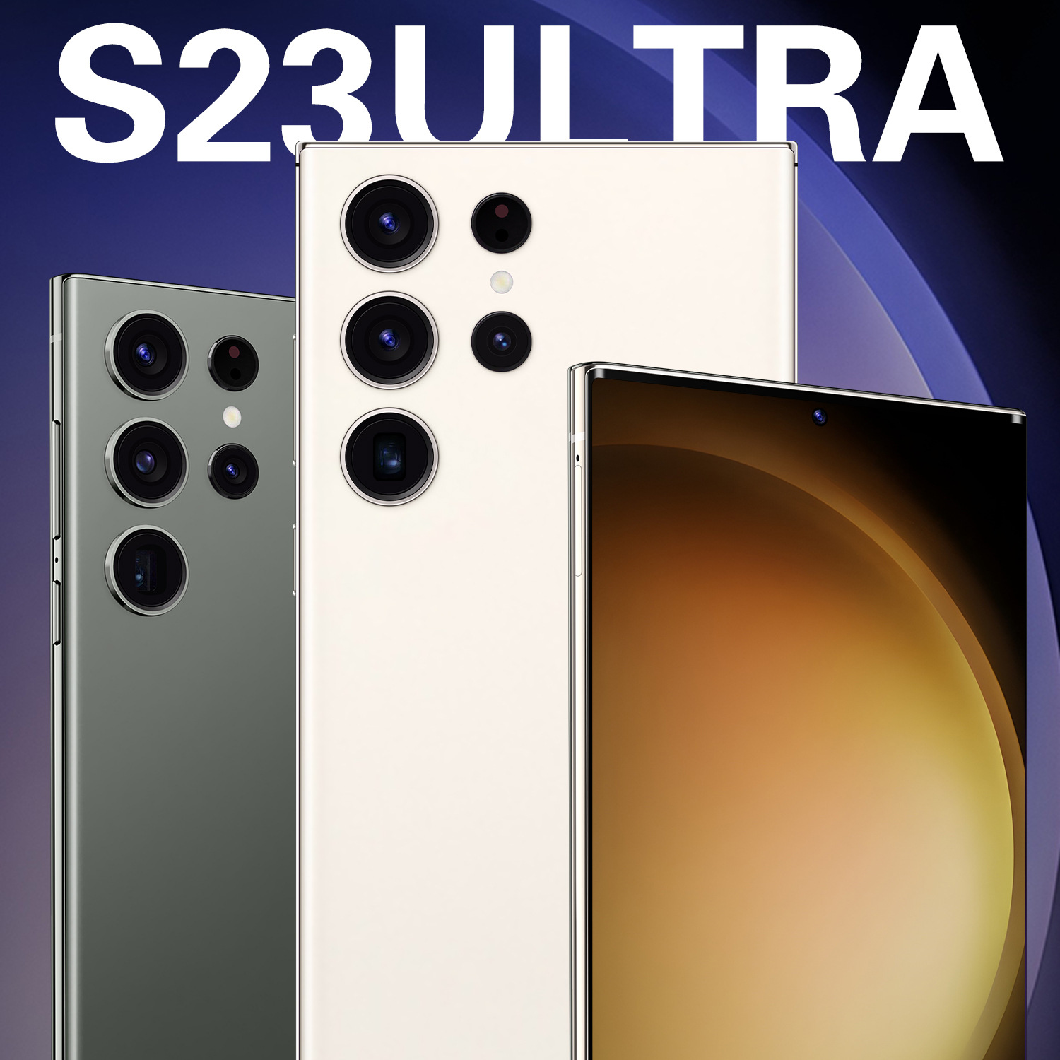 Popular S23 Ultra Mobile Phone 7.3-Inch Large Screen High-End Android 13 Smartphone Factory With Stylus