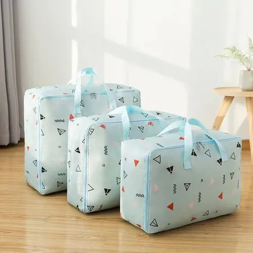 Generic 3 Pcs Multipurpose Duvet ,Blanket,Pillow Storage Bag Large capacity, can be placed a lot items, such as quilt, clothes ,toys etc Comes as a set of 3 Set has 3 sizes small size 60/25/50cm,