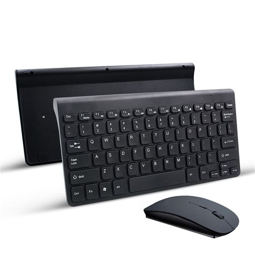 Wireless Keyboard Portable 2.4GHz Mini Keyboard with Mouse Black M