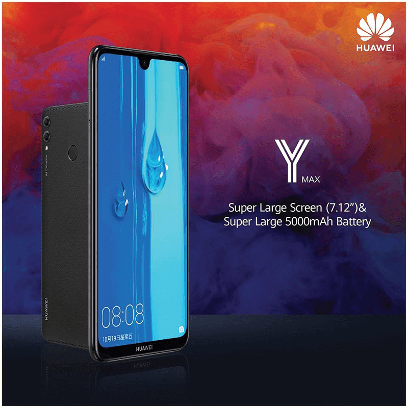 REFURBISHED HUAWEI Y MAX 4GB RAM 128GB ROM DISPLAY 7.2 INCHES BATTERY CAPACITY 5000 MAH DUAL CAMERA 16MP AND 2MP WITH WARRANTY