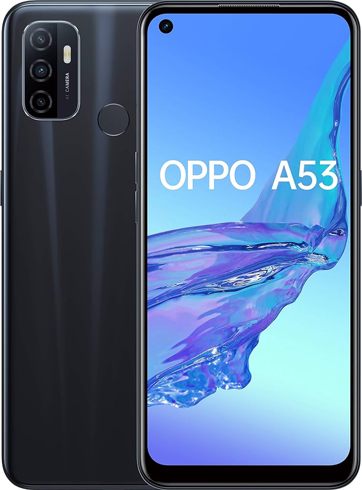 Refurbished Oppo A53 Smart Phone 6+128GB With Fingerprint Unlock 6.5inch Support 2G/3G/4G Network Dual SIM Battery Capacity 5000mAh Blue,gree,black with warrant