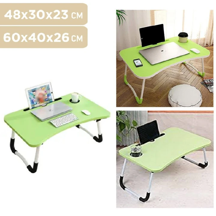 Multi-purpose foldable portable laptop /study desk table with tablet slot now
