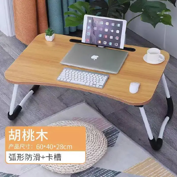Multi-purpose foldable portable laptop /study desk table with tablet slot now