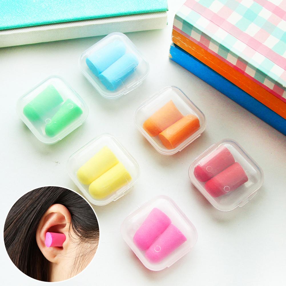 1PC Health Separate boxes Soft Foam Ear Plugs Travel Sleep Noise Prevention Earplugs Noise Reduction
