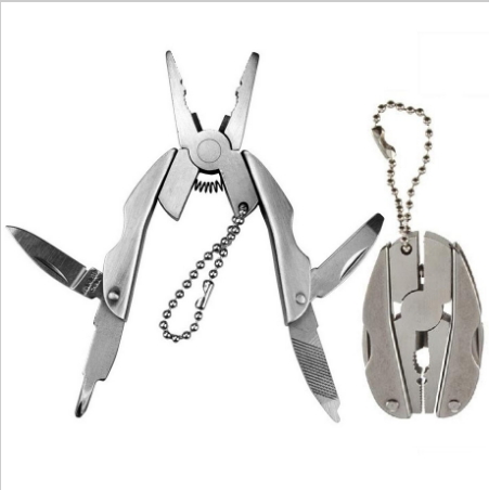 Stainless Steel Outdoor Portable Multitool Pliers Knife Keychain Screwdriver Multi Tools Mini Pliers
