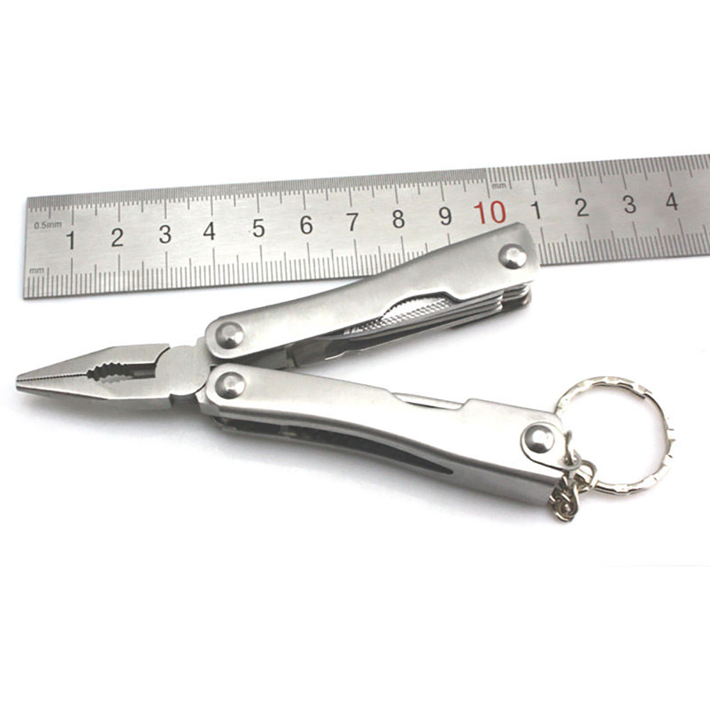 Stainless Steel Outdoor Portable Multitool Pliers Knife Keychain Screwdriver Multi Tools Mini Pliers